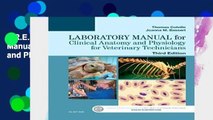 F.R.E.E [D.O.W.N.L.O.A.D] Laboratory Manual for Clinical Anatomy and Physiology for Veterinary