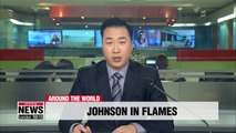 Giant Boris Johnson effigy burns for UK bonfire night