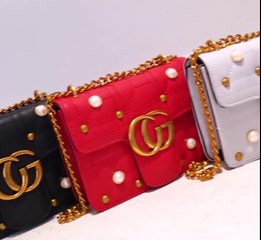CG Pearl Flap Crossbody Bag