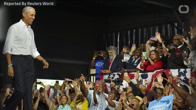 Trump And Obama Make Dueling Stops In U.S. Campaigns' Closing Rush