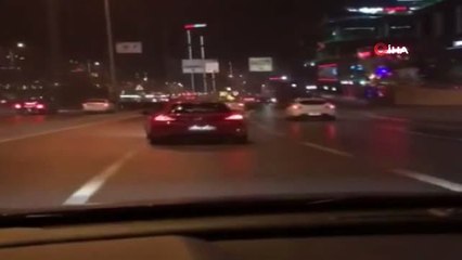 E-5 Karayolu'nda Aracından Havaya Silahıyla Ateş Açıp Drift Yaptı