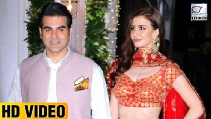 Arbaaz Khan's Sweet Moment With Gf Georgia Adriani At Shilpa Shetty's Diwali Party