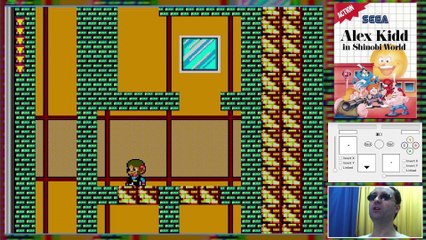 Alex Kidd in Shinobi World - Sega Master System - 1 life