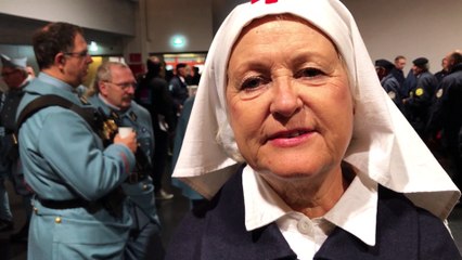 Macron à Morhange : Gisèle spécialisée dans la reconstitution historique