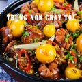 Cách làm TRỨNG NON CHÁY TỎI XÚC XÍCH BÒ BBQ | Nauankhongkho.vn