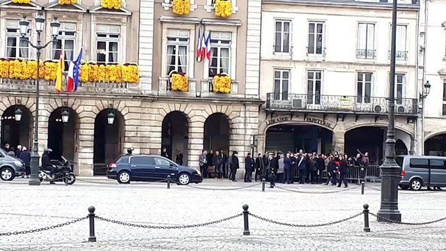 L'arrivée d'Emmanuel Macron à Pont-à-Mousson