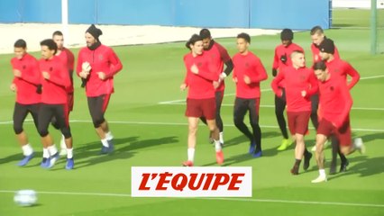 Cavani, un entraînement sans accroc - Foot - C1 - PSG