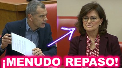 Скачать видео: ‼️BES-TIAL‼️ Toni CANTÓ FULMINA a ZASCAS a la Vicepresidenta CARMEN CALVO