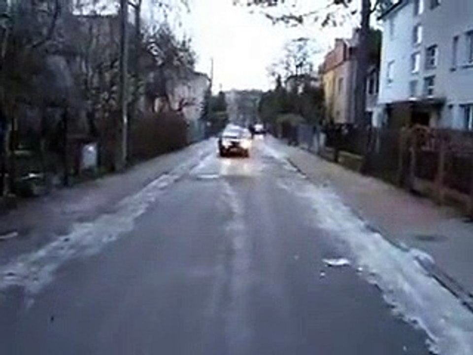 Car Badly Crushed But Still Drivable