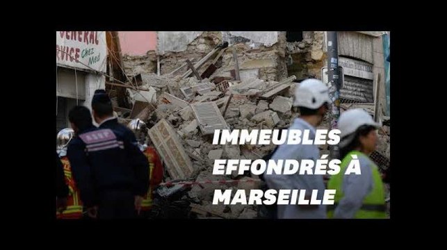 Les images des immeubles effondrés à Marseille, rue d'Aubagne