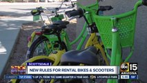 Scottsdale is looking into new rules for rental bikes and scooters