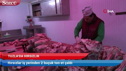 100 bin liralık et hırsızlığı güvenlik kamerasında