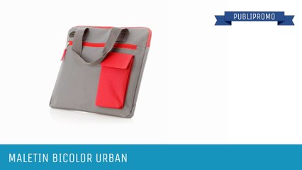 Maletines publicitarios personalizados diseño bicolor Urban