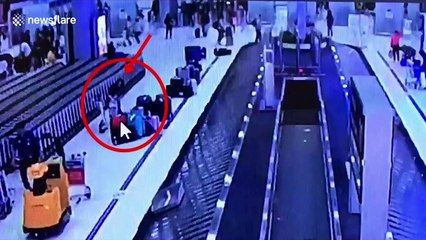 Couple steal US tourist's designer suitcases from Bangkok airport baggage carousel