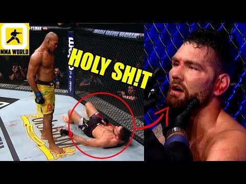 MMA Community Reacts to the Scary Finish in Jacare Souza vs Chris Weidman,Cormier on Jon Jones