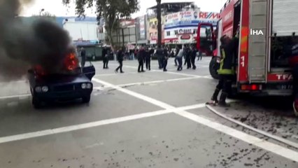 Osmaniye'de dehşete düşüren görüntü kamerada... İntihar girişiminde bulunurken kendisini ve polisleri yakıyordu