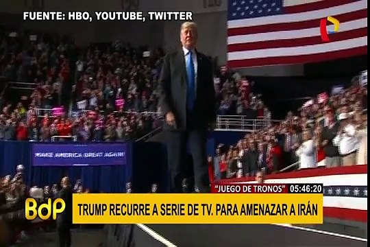 EEUU: al estilo de Juego de Tronos , Donald Trump anuncia sanciones contra Irán