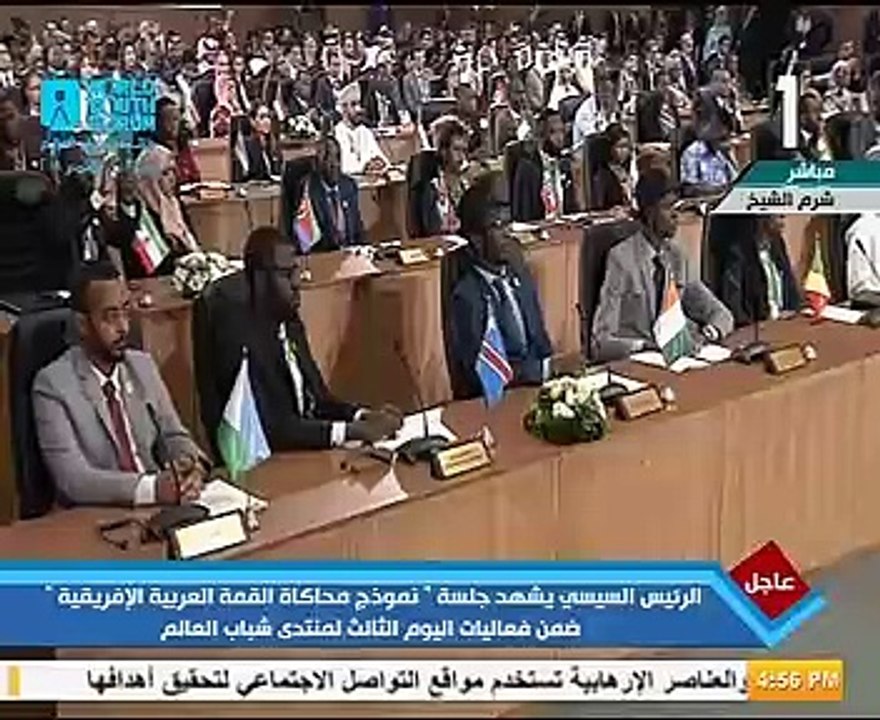 الرئيس يوصى بإرسال محاكاة القمة العربية الإفريقية لجامعة الدول