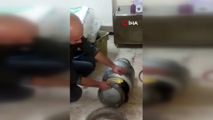 Mutfak tüpünden kumar ekipmanı çıktı