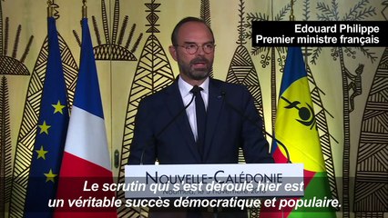 Nouvelle-Calédonie: Philippe salue un "véritable succès"