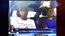 Robo a taxista quedó registrado por cámara del vehículo en Quevedo