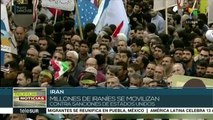 Iraníes se movilizan contra sanciones de Estados Unidos