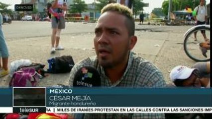 Caravana migrante continúa por territorio mexicano