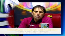 Guillermo Almada, destacó el rendimiento de Byron Castillo tras la victoria ante Aucas