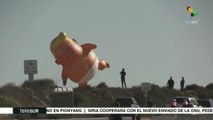 EE.UU.:con globo activistas protestan contra políticas de Donald Trump