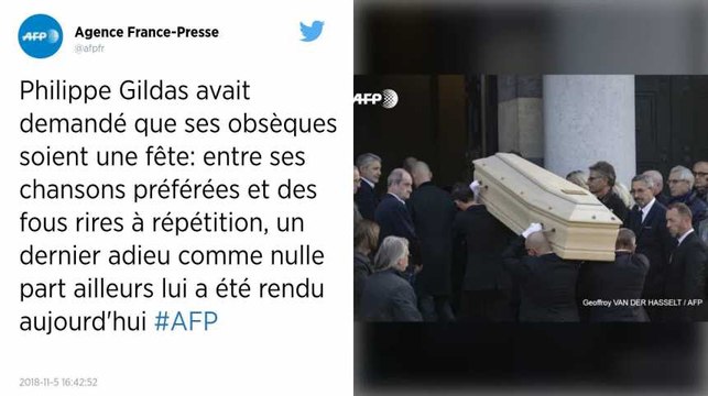 Obsèques de Philippe Gildas : les anciens de Canal+ lui rendent un dernier hommage.