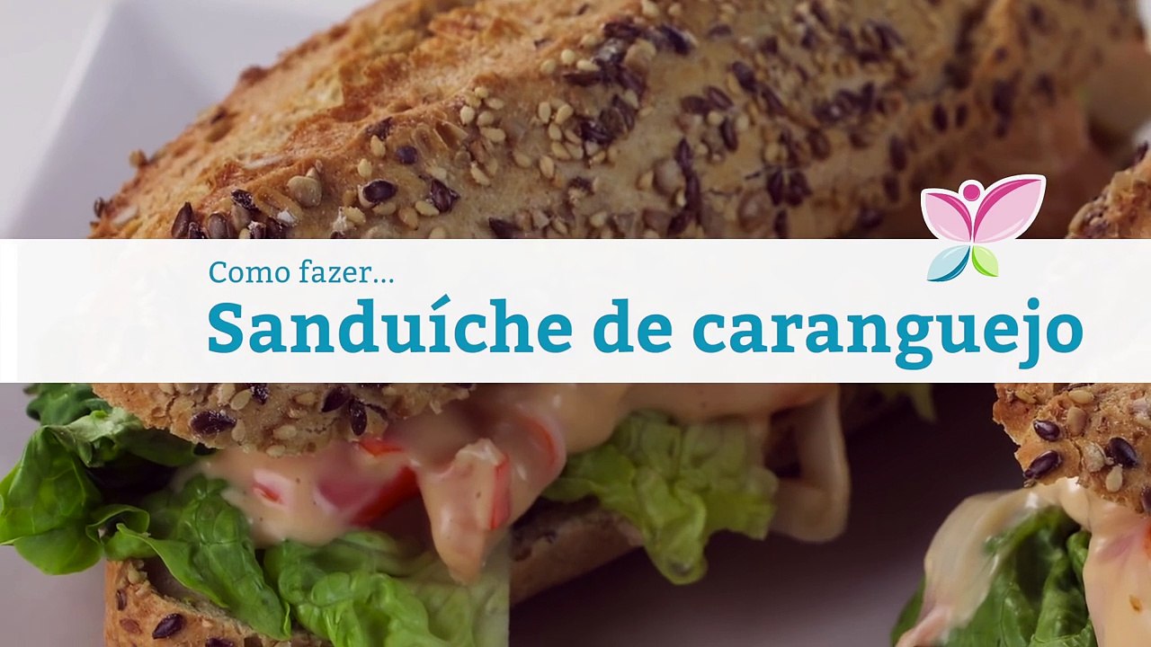 Como fazer um sanduíche de caranguejo