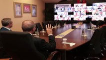 Cumhurbaşkanı Erdoğan, İstanbul AK Parti İlçe Başkanları ile Telekonferans Yoluyla Görüştü