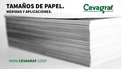 Conoce los diferentes tamaños de papel. 