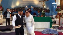 Migrantes convidados involuntarios en boda mexicana