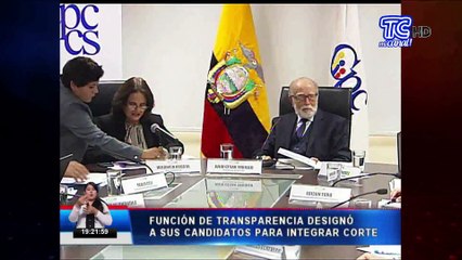 Función de transparencia designó candidatos para integrar corte