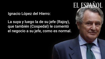Villarejo y López del Hierro hablando sobre Cospedal y Rajoy