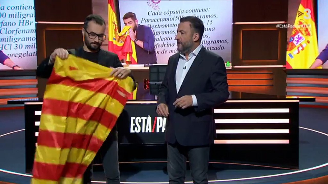 Humoristas de TV3 apoyan a Dani Mateo y se "suenan los mocos con la bandera catalana"