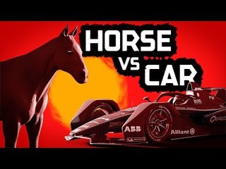 Formula E Gen2 Car vs A Horse! A Red Dead Redemption Comparison