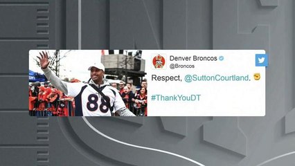 Sutton wears Demaryius' Broncos jersey to game