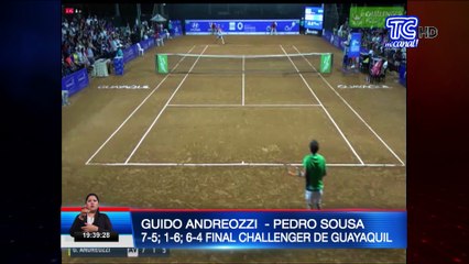 Argentino Guido Andreozzi campeón del Challenger de Guayaquil