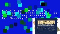 F.R.E.E [D.O.W.N.L.O.A.D] Nursing Research: Generating and Assessing Evidence for Nursing Practice