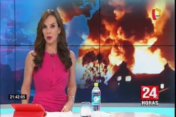 Pisco: incendio en fábrica de chocolates aún no es controlado en su totalidad