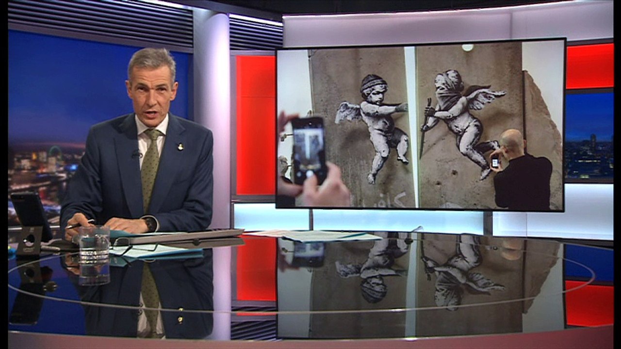 A replica of one of Banksy's most famous works is unveiled in London