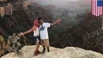 Selfie mematikan: Pasangan India jatuh dari tebing setinggi 243 meter - TomoNews