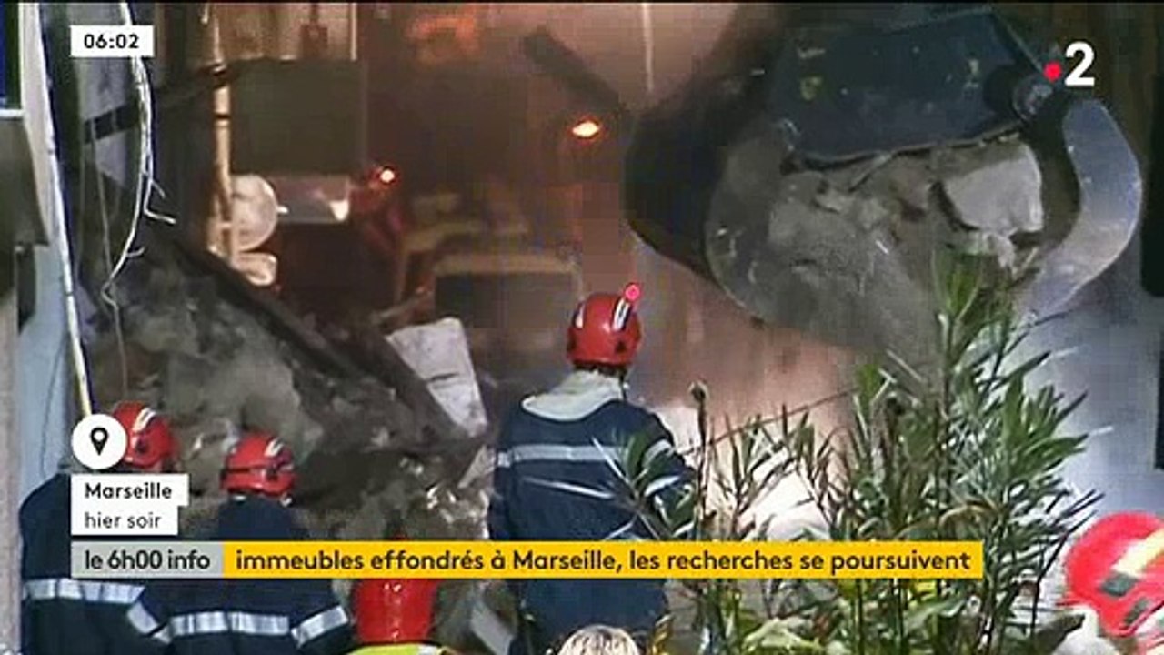 Marseille: Les fouilles se sont poursuivies toute la nuit - Il pourrait y avoir 10 personnes portées disparues