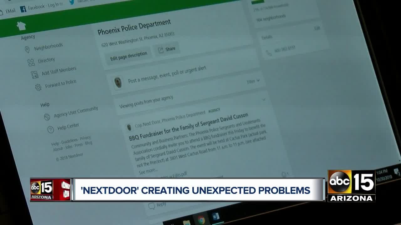 Phoenix police: Posting on Nextdoor not enough to alert law enforcement