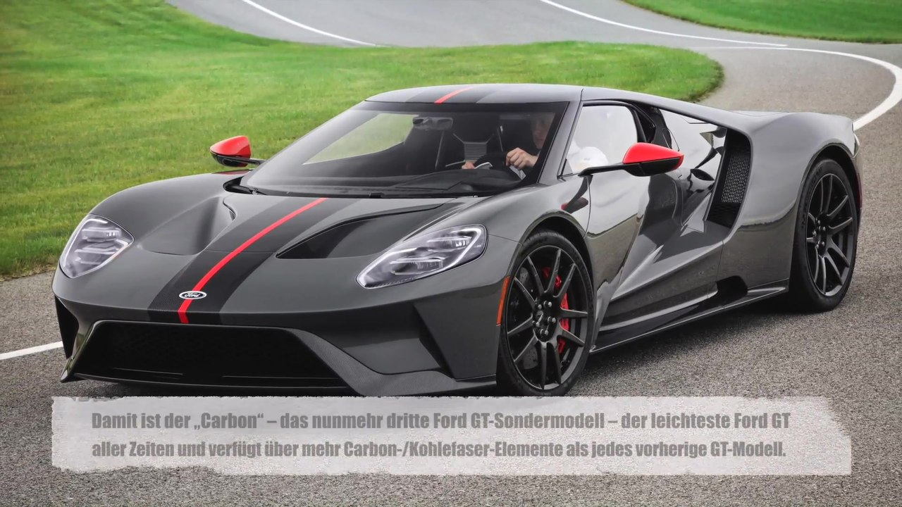 Ford GT Supersportwagen - In Den USA Nun Auch Als Besonders Exklusives 'Carbon'-Modell Bestellbar