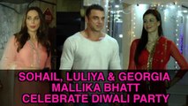 Sohail, Georgia & Iulia at Mallika Bhatt Diwali Celebrates Party | Bollywood news & gossips