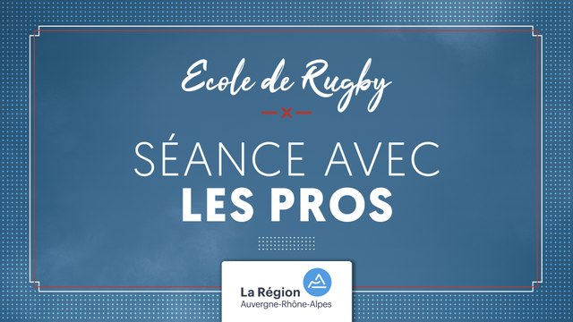 Entrainement de l'Ecole de Rugby avec les pros
