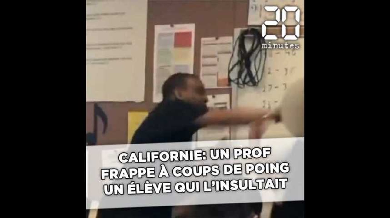 En Californie, un prof frappe à coups de poing un lycéen qui lui l'insultait